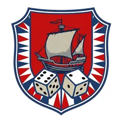 Backgammon Motiv Club-Wappen