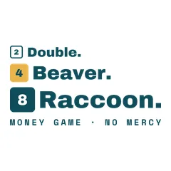 Backgammon Motiv Double. Beaver. Raccoon.